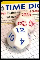 Dice : Dice - 12D - Koplow Time Dice White - JA Collection Feb 2024